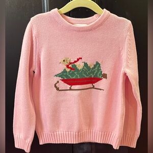 NWOT Intarsia Sweater Pink Holiday Lab Sweater Size 5